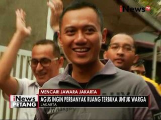 Agus Harimurti ingin perbanyak ruang terbuka hijau untuk warga - iNews Petang 14/10