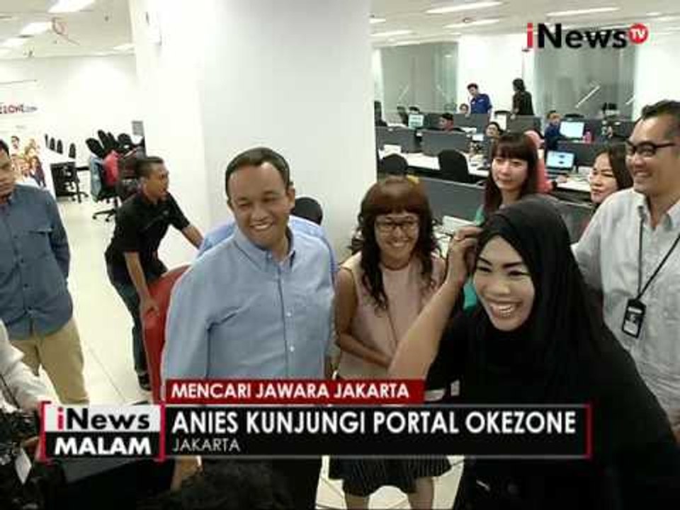 Anies Baswedan kunjungi portal Okezone - iNews Malam 13/10