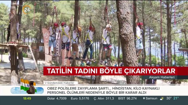 Tatilin tadını böyle çıkarıyorlar