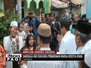 Download Video: Cawagub Sandiaga Uno sambangi warga Kedoya Utara yang sering banjir - iNews Pagi 17/10