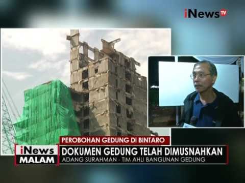 Tim ahli katakan gedung di Bintaro mempunyai kekuatan lebih dari gedung biasanya - iNews Malam 16/10