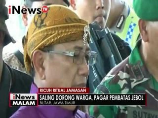 Ricuh ritual jamasan, warga saling injak berebut tumpeng - iNews Malam 13/12