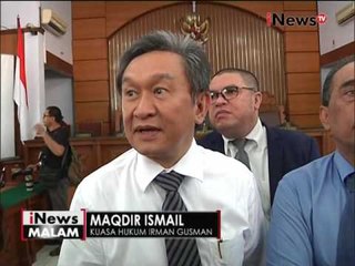 Sidang perdana Irman Gusman ditunda akibat KPK tidak datang - iNews Malam 18/10