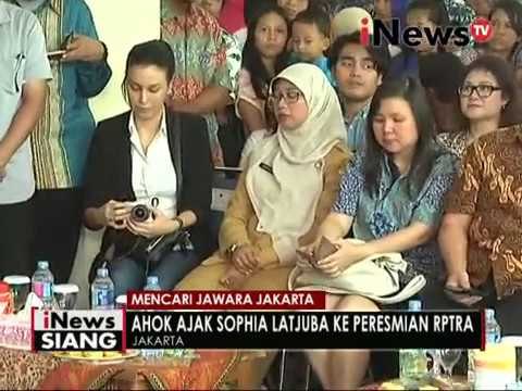 Ahok ajak Sophia Latjuba ke peresmian RPTRA - iNews Siang 19/10