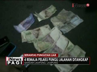 Kerap melakukan pungli di Bandar Lampung, 4 remaja ditangkap Polisi - iNews Pagi 20/10