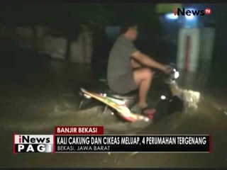 Kali cakung dan cikeas meluap, ratusan rumah di Bekasi terendam banjir - iNews Pagi 25/10