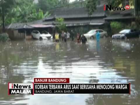 Akibat banjir bandang di Bandung, 1 orang tewas terseret arus air - iNews Malam 24/10