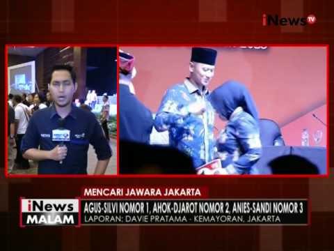 Live report : suasana terkini pengundian paslon cagub & cawagub di JIExpo - iNews Malam 25/10