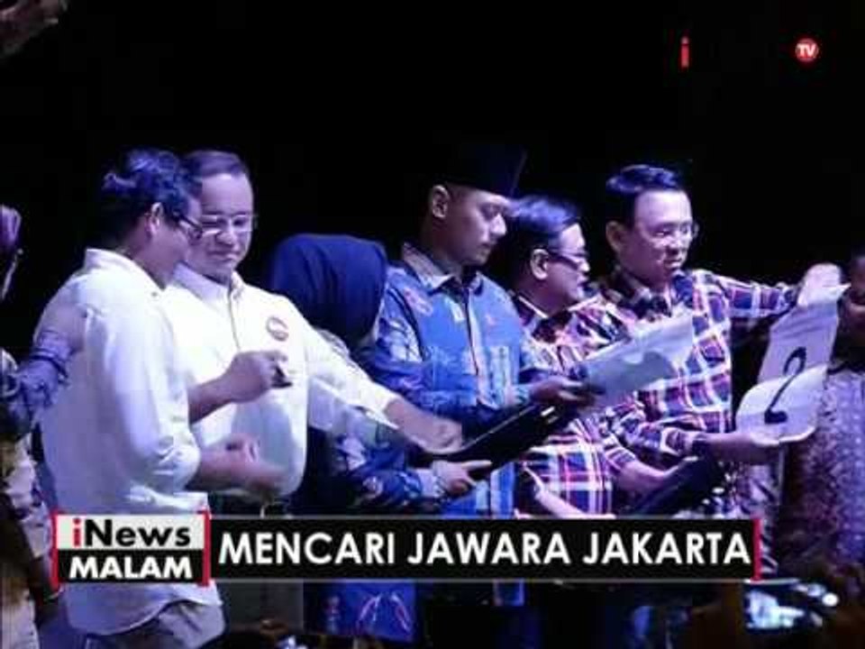 KPUD DKI umumkan nomor urut paslon calon & cawagub di JIExpo - iNews Malam 25/10