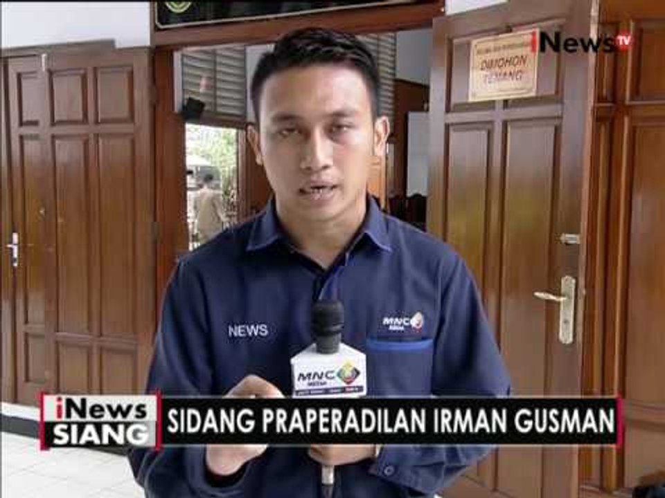 Live Report : Terkait sidang Praperadilan Irman Gusman - iNews Siang 26/10