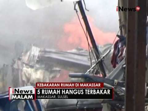 5 rumah di Makassar ludes terbakar, diduga korsleting listrik - iNews Malam 25/10