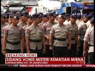 Live Report : 489 Polisi amankan sidang Jessica - iNews Breaking News 27/10