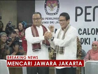 Anies dan Sandiaga menuju lokasi Pendeklarasi terganggu karena macet - Breaking News 24/10