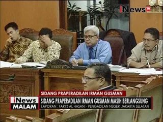 Live Report : Terkait sidang Praperadilan Irman Gusman - iNews Malam 27/10