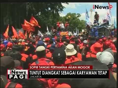 Ribuan awak tangki Pertamina hari ini adakan unjuk rasa, tuntut upah lembur - iNews Pagi 01/11