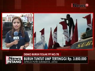 Live Report : Kondisi terkini demo buruh di Surabaya - iNews Petang 01/11
