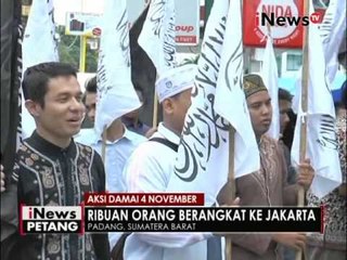 48 Ormas Islam di Sumbar berangkat ke Jakarta untuk ikuti aksi damai 4 November - iNews Petang 02/11