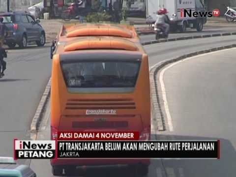 PT TransJakarta pastikan belum ada rute pengalihan perjalanan - iNews Petang 03/11