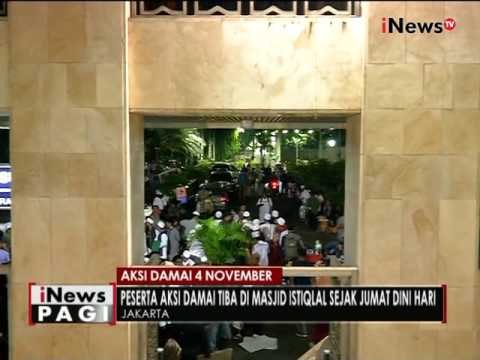 Peserta aksi damai yang tiba di Majid Istiqlal dini hari tadi langsung istirahat - iNews Pagi 04/11