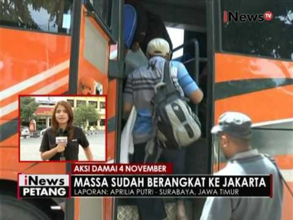 Live Report : Terkait himbauan Polda Jatim kepada massa yang menuju Jakarta - iNews Petang 03/11