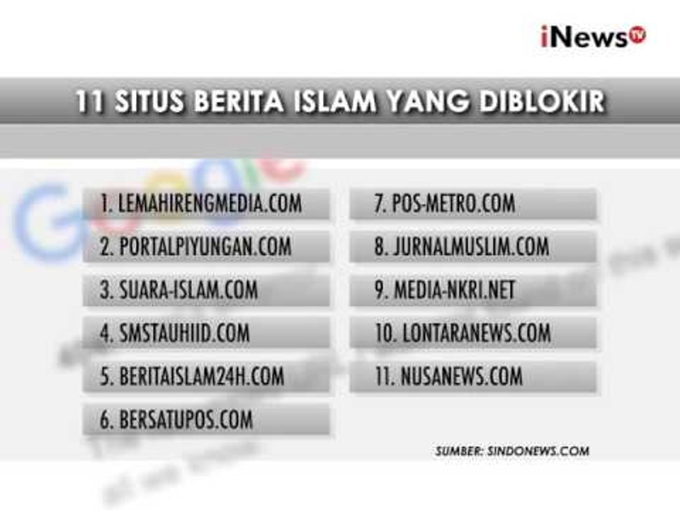Jelang aksi damai, Kemenkoinfo blokir 11 situs berita islam - iNews Pagi 04/11