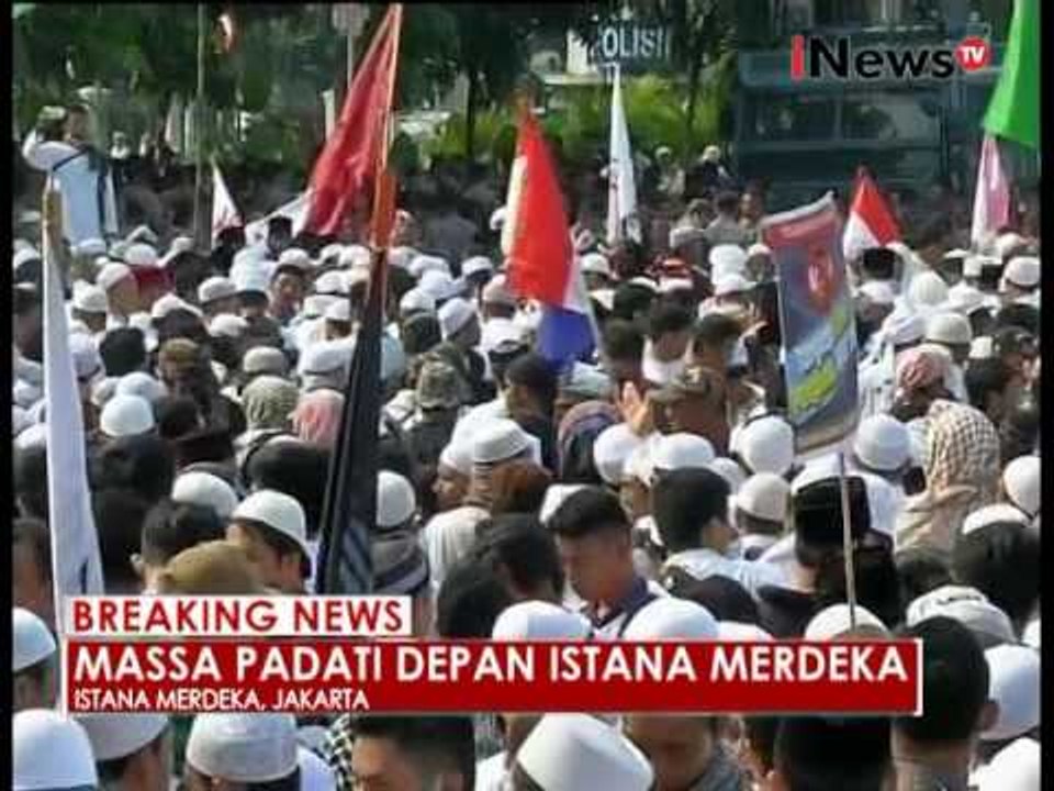 Kondisi terkini kawasan Patung Kuda, Istana Merdeka & Bareskrim Polri - iNews Breaking News 04/11