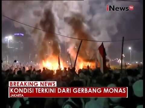 Suasana sempat tidak kondusif saat pembubaran paksa pihak Polisi - iNews Breaking News 04/11