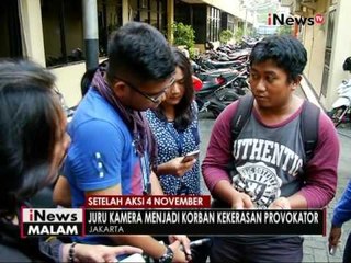 Download Video: Salah satu wartawan menjadi korban kekerasan oleh provokator saat aksi damai - iNews Malam 06/11