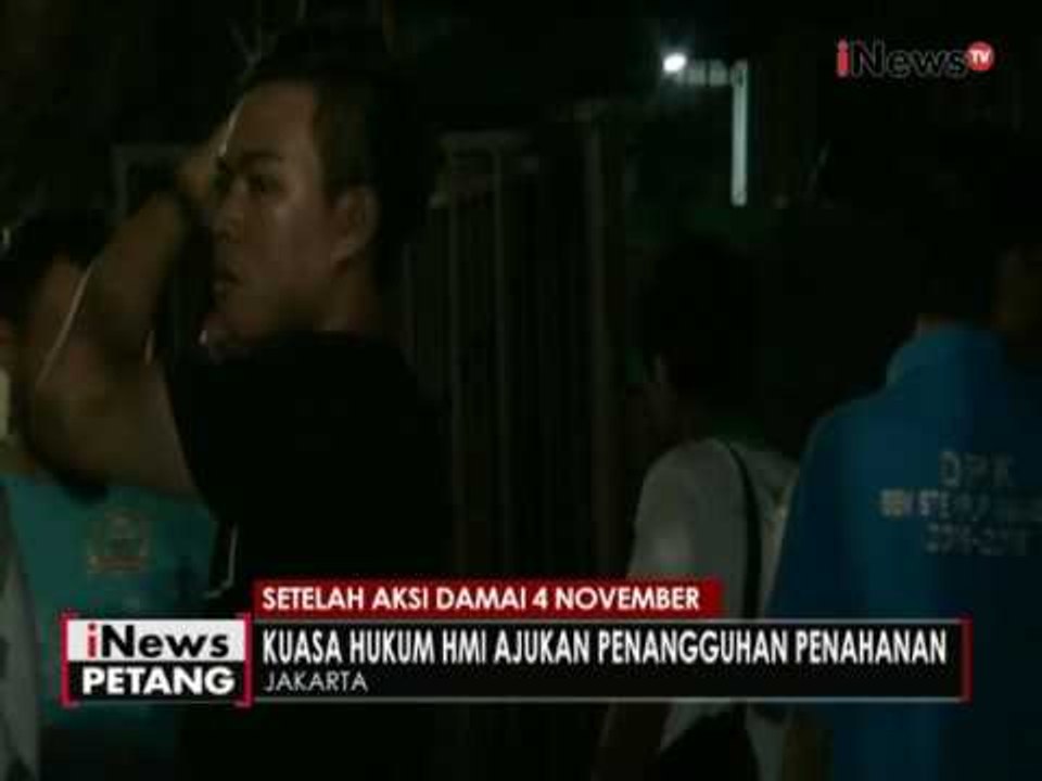 Tim kuasa hukum HMI ajukan penangguhan penahanan 4 aktivis HMI - iNews Petang 09/11