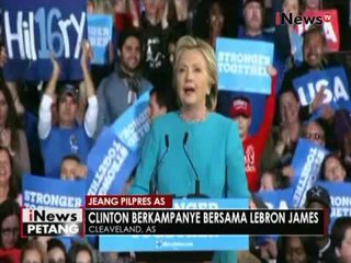 Jelang Pilpres AS, Hillary kampanye bersama Lebron James - iNews Petang 07/11