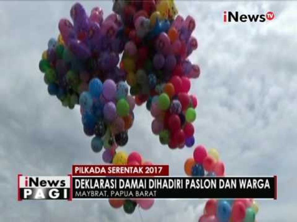 KPUD Papua Barat gelar deklarasi damai dengan seluruh Paslon - iNews Pagi 09/11