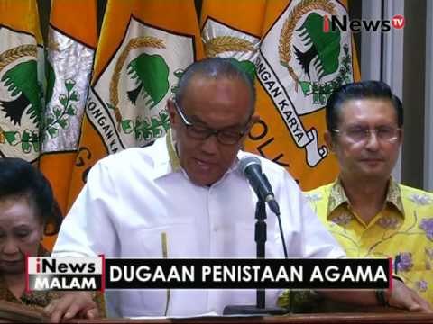 Abu Rizal Bakrie katakan pelaku penistaan agama harus ditindak tegas - iNews Malam 09/11