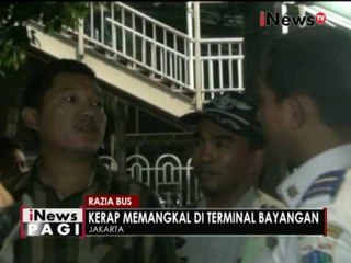 Kerap mangkal sembarangan, Petugas merazia beberapa bus di Tanah Abang, Jakarta - iNews Pagi 10/11