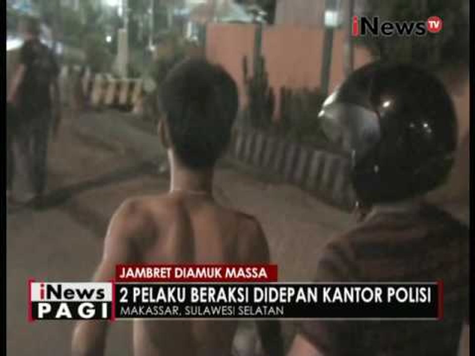 Menjambret didepan Polsek Makassar, 2 penjambret diamuk massa - iNews Pagi 10/11