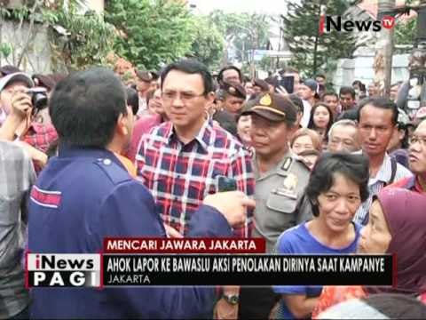 Ahok telah laporkan aksi penolakan masa kampanye ke Bawaslu - iNews Pagi 11/11
