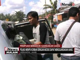 Seorang buruh bangunan mengaku bisa gandakan uang, malah ditangkap Polisi - iNews Malam 13/11