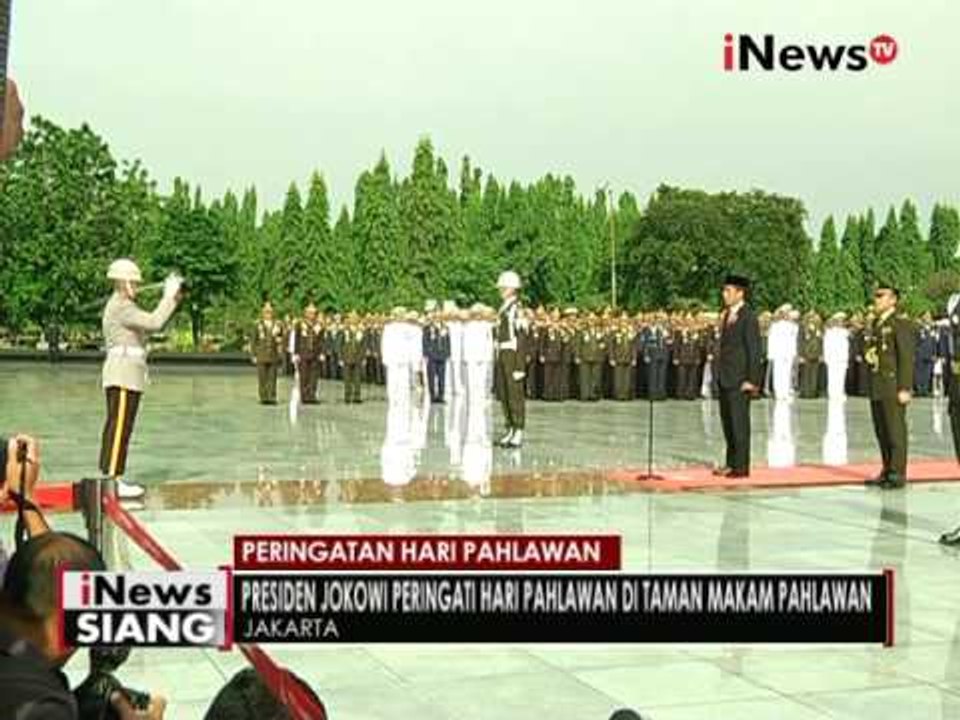 Presiden Jokowi jadi Inspektur upacara peringatan hari Pahlawan di TMP Kalibata - iNews Siang 10/11