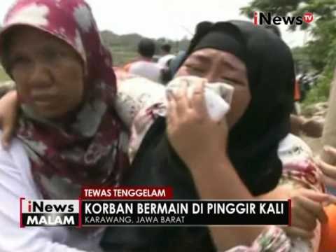 Terpeleset, seorang pemuda tewas tercembur di irigasi kalimalang, Karawang - iNews Malam 13/11