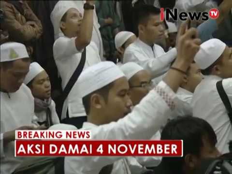 Unjuk rasa umat islam, Puluhan ribu umat islam padati masjid istiqlal - iNews Breaking News 04/11