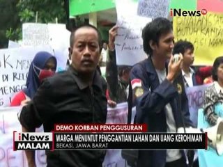 Download Video: Ratusan korban penggusuran berdemo didepan Pemkot Bekasi - iNews Malam 14/11