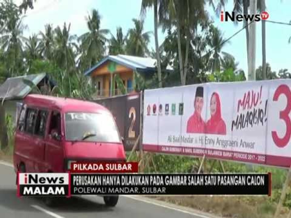 Sejumlah alat peraga kampanye di Sulbar sering dirusak - iNews Malam 15/11