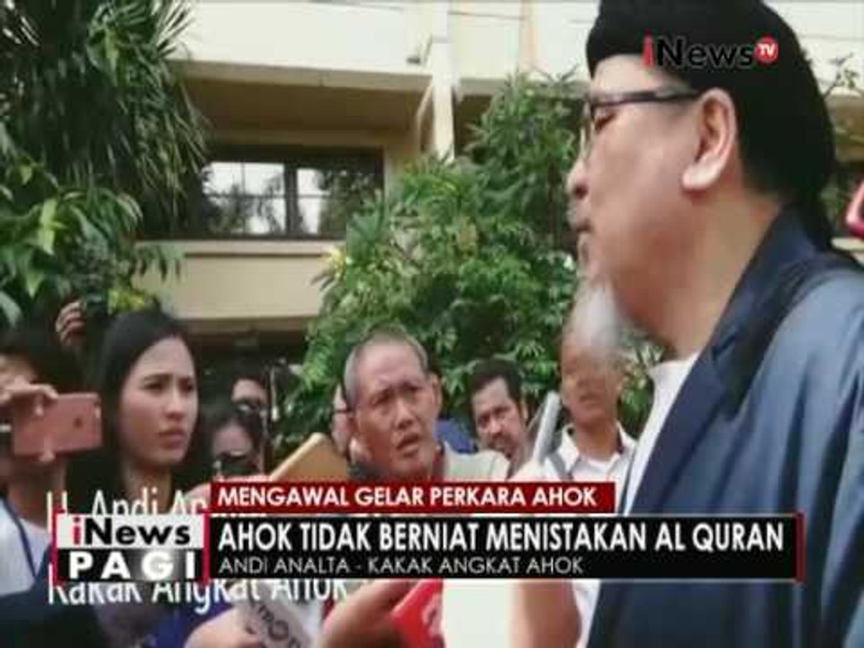 Kakak angkat Ahok yakin Ahok tidak bersalah - iNews Pagi 16/11