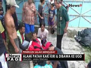 Salah pendaratan, Penerjun alami patah kaki di Jateng - iNews Pagi 16/11