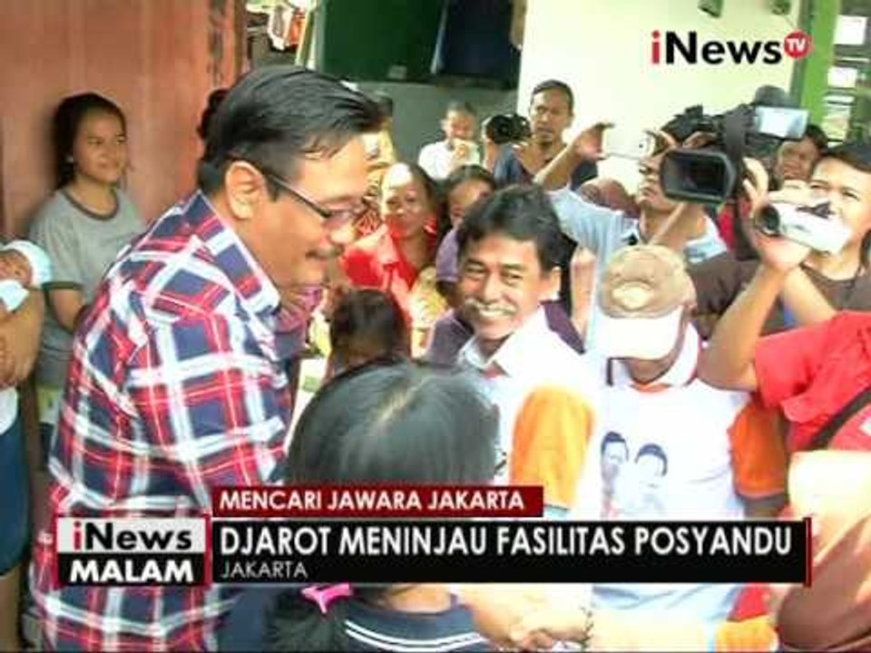 Cagub Djarot Saiful disambut warga saat sambangi warga Kebayoran Lama, Jaksel - iNews Malam 17/11