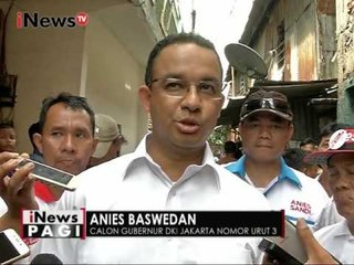 Anies Baswedan sapa warga Jakpus, Sandiaga Uno sambangi pasar Cipulir - iNews Pagi 14/12