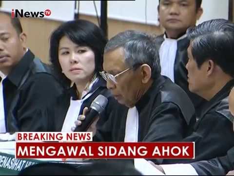 Pembacaan nota keberatan oleh Kuasa Hukum Ahok - iNews Breaking News 13/12