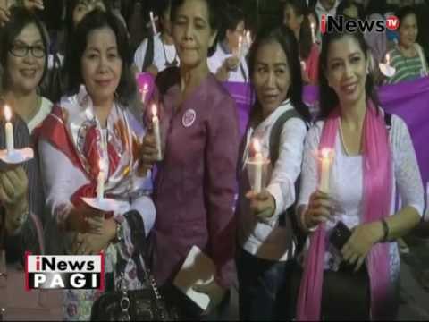 Puluhan ibu - ibu gelar 100 lilin & tanda tangan untuk kedamaian Indonesia - iNews Pagi 18/11
