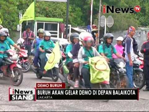 Demo buruh, Serikat buruh tolak upah murah - iNews Siang 21/11