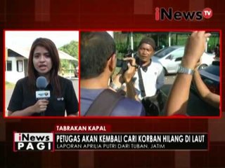 Live Report : Aprilia Putri, Tabrakan kapal - iNews Pagi 21/11