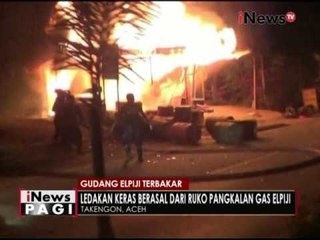 Ruko pangkalan Gas elpiji di Aceh meledak & terbakar - iNews Pagi 22/11